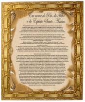 Quadro Da Oração Do Sinal da Cruz, Mod. 01, 30x25cm. Angelus Quadro Da Oração Do Sinal da Cruz, Mod. 01, 30x25cm. Angelus