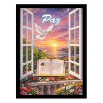 Quadro da Paz: Silêncio, Harmonia e Esperança para o Lar Quadro da Paz: Silêncio, Harmonia e Esperança para o Lar