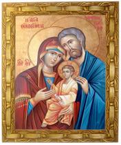 Quadro Da Sagrada Família, Ícone, Mod. 12, 30x25cm. Angelus Quadro Da Sagrada Família, Ícone, Mod. 12, 30x25cm. Angelus