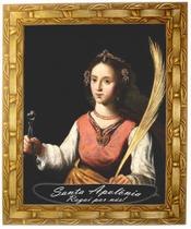 Quadro Da Santa Apolônia, Mod.01, Tam. 30X25cm. Angelus Quadro Da Santa Apolônia, Mod.01, Tam. 30X25cm. Angelus