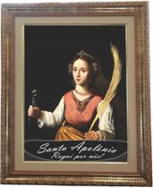 Quadro da Santa Apolônia, Mod. 01, Tam. 53x43cm. Angelus Quadro da Santa Apolônia, Mod. 01, Tam. 53x43cm. Angelus