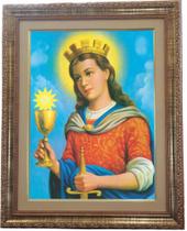 Quadro da Santa Bárbara, Mod. 02, Tam. 53x43cm. Angelus