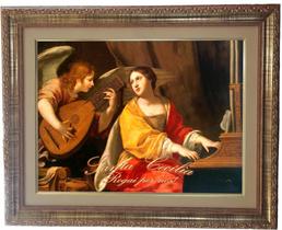 Quadro Da Santa Cecília, Mod. 01, Tam. 53x43cm. Angelus
