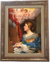 Quadro Da Santa Cecília, Mod. 02, Tam. 53x43cm. Angelus
