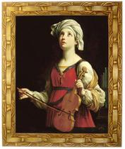 Quadro Da Santa Cecília, Mod. 03, Tam.30x25cm. Angelus
