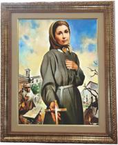 Quadro Da Santa Heloísa, Mod. 01, Tam. 53x43cm. Angelus