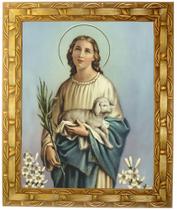 Quadro Da Santa Inês, Mod. 01, Tam.30x25cm. Angelus