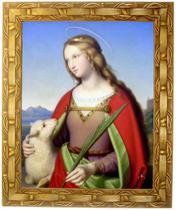 Quadro Da Santa Inês, Mod. 03, Tam. 30x25cm. Angelus