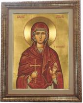 Quadro Da Santa Julia, Ícone, Mod. 01, Tam. 53x43cm. Angelus