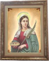 Quadro da Santa Luzia, Modelo 02, Medindo 53X43cm. Angelus