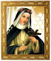 Quadro Da Santa Rosa De Lima, Mod. 01, Tam.30x25cm. Angelus Quadro Da Santa Rosa De Lima, Mod. 01, Tam.30x25cm. Angelus