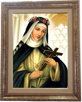 Quadro Da Santa Rosa De Lima, Mod. 01, Tam. 53x43cm. Angelus Quadro Da Santa Rosa De Lima, Mod. 01, Tam. 53x43cm. Angelus