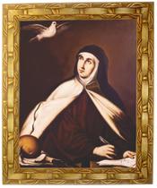 Quadro da Santa Tereza DÁvila, Mod.01, Tam.30x25cm. Angelus