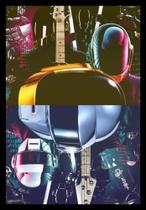 Quadro Daft Punk Musica Arte Moldura 42x29cm