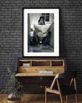 Quadro Darth Vader Bathroom 60X48Cm Quadro Darth Vader Bathroom 60X48Cm