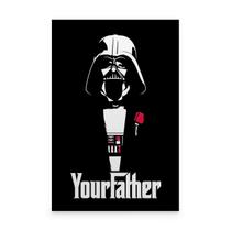 Quadro Darth Vader Poderoso Chefão Your Father - Bimper