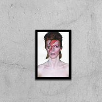 Quadro David Bowie 24x18cm - com vidro - Quadros On-line
