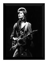 Quadro David Bowie Rock Foto Moldura 42x29cm