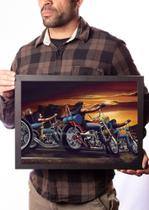 Quadro David Mann Arte Easy Riders Moto Decoração