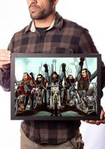 Quadro David Mann Arte Motociclistas Na Estrada Decoração