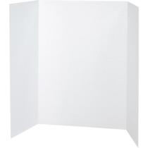 Quadro de apresentação Pacon Tri-Fold 40x28cm, pacote com 8 brancos Quadro de apresentação Pacon Tri-Fold 40x28cm, pacote com 8 brancos