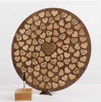 Quadro de Assinaturas Personalizado WOOD CIRCLE - Arte Laser Quadro de Assinaturas Personalizado WOOD CIRCLE - Arte Laser
