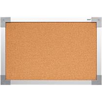 Quadro de Aviso 120X90CM Moldura Alumínio MDF com Cortiça Aparente