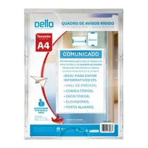 Quadro de aviso A4 poliestireno Cristal 0538.H - Dello Quadro de aviso A4 poliestireno Cristal 0538.H - Dello