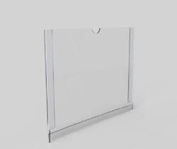Quadro De Aviso Horizontal Transparente Polipropileno 30x21