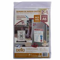 Quadro de avisos A5 cristal em pet 2 em 1 Dello