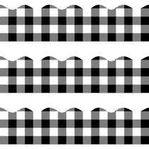 Quadro de avisos Border Trim MOUNMDA Black White Buffalo Plaid Quadro de avisos Border Trim MOUNMDA Black White Buffalo Plaid
