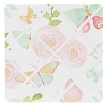 Quadro de avisos com fotos de memorando Sweet Jojo Designs Butterfly Floral Quadro de avisos com fotos de memorando Sweet Jojo Designs Butterfly Floral