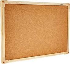 Quadro De Avisos Cortiça Madeira Pinus Neo 90 X 60 Cm