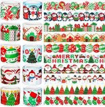Quadro de avisos de Natal Wiooffen Border Trim 80 m 10 rolos