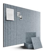 Quadro de Avisos Fluxynara em Feltro 12 Peças 122x91cm Azul Cinza Quadro de Avisos Fluxynara em Feltro 12 Peças 122x91cm Azul Cinza