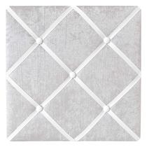 Quadro de avisos fotográficos Memo Sweet Jojo Designs em tecido cinza