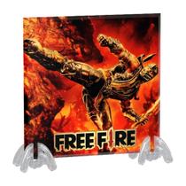 Quadro de Azulejo Free Fire A-FRF5. Acompanha suportes de resina com design exclusivo