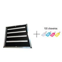 Quadro De Chaves Em Alumínio Para 100 Chaves + 100 Chaveiros