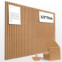 Quadro de Cortiça AkuDecor 122x91 cm, Feltro para Avisos, Kit com 12 Peças