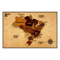 Quadro De Cortiça Painel Decorativo 90x60 Mapa Do Brasil Para Pinar Marcar Viagens Quadro De Cortiça Painel Decorativo 90x60 Mapa Do Brasil Para Pinar Marcar Viagens