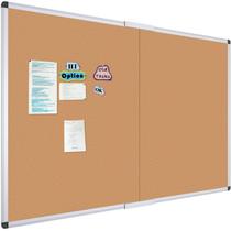 Quadro de Cortiça VIZ-PRO 150x90 cm Dobrável para Fixação na Parede