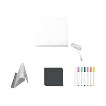 Quadro De Desenho Acrílico LED Luminoso, Quadro De Escrita Apagável Com Suporte, Canetas Coloridas,