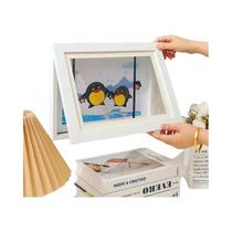 Quadro De Desenho De Madeira A4 Para Crianças, Expositor De Arte Intercambiável, Decoração Para Casa