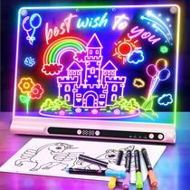 Quadro de Desenho LED Geokay 16" Recarregável com 9 Cores e Temporizador
