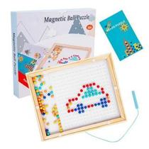 Quadro de Desenho Magnetico Ball Brinquedo Infantil Pedagógico em Madeira Educativo