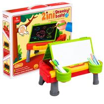 Quadro de Desenhos Multifuncional 3 em 1 Para Aprendizado Carro Vermelho Castela