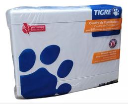 Quadro de distribução Tigre p/embutir 6/8 disjuntores sem barramento porta branca