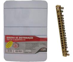 Quadro De Distribuição 16 Disjuntores Din + Barramento - Forceline