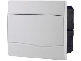 Quadro de Distribuição 9 DIN 6 NEMA Tramontina - Sobrepor Branco Quadro de Distribuição 9 DIN 6 NEMA Tramontina - Sobrepor Branco