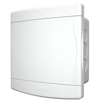 Quadro de Distribuição de Embutir 3/4 Disjuntores Sem Barramento Branco Tigre Quadro de Distribuição de Embutir 3/4 Disjuntores Sem Barramento Branco Tigre